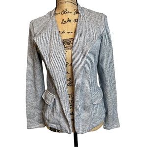 Saturday Sunday Striped Blue White Blazer Jacket sz Small